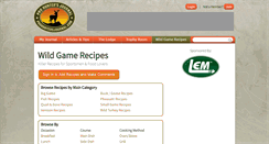 Desktop Screenshot of prohuntersjournalrecipes.com